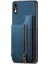 IPhone Xr Için Kılıf Standı Fonksiyonu Katlanabilir Arka Kapak Vintage Fermuar Cüzdan (Yurt Dışından) 5