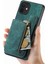 IPhone 12 Için Kılıf Katlanabilir Arka Kapak Vintage Fermuar Cüzdan Standı Fonksiyonu (Yurt Dışından) 2