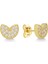 925 Ayar Gold Minik Zirkon Taşlı Gümüş Küpe 3