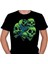 Skull Die Kuru Kafalar Green Skull Tişört T-Shirt 2