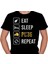 Pubg Eat Sleep Pubg Repeat Ye Uyu Oyna Tekrarla Tişört T-Shirt 2