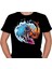 Summer Astronaut Surfing In Space Beach Waves Tişört T-Shirt 2