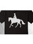 Binicilik At Silüet Yarış Jokey Tişört Çocuk T-Shirt 2