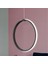 Rings Siyah Tekli Sarkıt LED Günışığı Ultra Ledli Salon Mutfak Oda Hol Ledli Avize 1