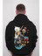 Chibi Cat Bottle Japanese Flower Sweatshirt Kapüşonlu Hoodie 5