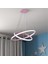 Robin 2 'li Pembe Sarkıt Günışığı Ledli Modern LED Avize 1