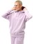 Sportswear Collection Essentials Oversized Hoodie Büyük Beden Kapüşonlu Kadın Mor Sweatshirt 1