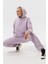 Sportswear Collection Essentials Oversized Hoodie Büyük Beden Kapüşonlu Kadın Mor Sweatshirt 4