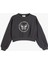 Oversize Sweatshirt Kelebek Baskılı Uzun Kollu Bisiklet Yaka Pamuklu 1