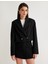 Kruvaze Crop Blazer Ceket Ters Yaka 3