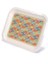 Etnik Desenli 233x307 mm Dikdörtgen Metal Dekoratif Sunum Tepsisi - Krem 2