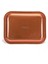 Su Desenli 233x307 mm Dikdörtgen Metal Dekoratif Sunum Tepsisi - Kahverengi 3