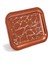Su Desenli 233x307 mm Dikdörtgen Metal Dekoratif Sunum Tepsisi - Kahverengi 4