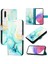 Samsung Galaxy A30S Mermer Desen Kickstand Cüzdan Pu Deri Kılıf (Yurt Dışından) 5