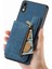IPhone Xr Için Kılıf Standı Fonksiyonu Katlanabilir Arka Kapak Vintage Fermuar Cüzdan (Yurt Dışından) 2