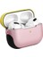Apple Air Pods Pro Uyumlu Kılıf Shockproof Silikon, Pembe-Sarı 1