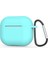 Apple Air Pods 3. Nesil Uyumlu Standart Silikon Kılıf, Mavi Açık 1