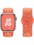 Apple Watch 38MM Uyumlu Kordon Silikon Esnek Yumuşak Delikli Spor Krd-02 Kayış, Turuncu 1