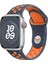 Apple Watch Uyumlu 38MM Kordon Silikon Esnek Yumuşak Delikli Spor Krd-02 Kayış, Lacivert 2