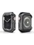 Apple Watch 40MM Uyumlu Zore Watch Gard 08 Sert Pc + Silikon Koruyucu, Siyah 1