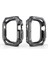 Apple Watch 40MM Uyumlu Zore Watch Gard 08 Sert Pc + Silikon Koruyucu, Siyah 2