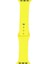 Apple Watch 42MM Uyumlu Band Serisi Klasik Kordon Silikon Strap Kayış, Sarı 1