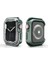 Apple Watch 40MM Uyumlu Zore Watch Gard 08 Sert Pc + Silikon Koruyucu, Koyu Yeşil 1