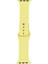 Apple Watch 42MM Uyumlu Band Serisi Klasik Kordon Silikon Strap Kayış, Açık Sarı 1