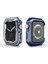Apple Watch 42MM Uyumlu Zore Watch Gard 08 Sert Pc + Silikon Koruyucu, Mavi 1
