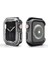 Apple Watch 40MM Uyumlu Zore Watch Gard 08 Sert Pc + Silikon Koruyucu, Füme 1