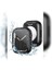 Apple Watch 7 41MM Uyumlu 360 Derece Korumalı Kasa ve Ekran Koruyucu Zore Watch Gard 12, Siyah 1