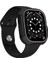Apple Watch Uyumlu Ultra 49MM Silikon Tpu Kasa Koruyucu Zore Watch Gard 31, Siyah 1