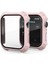 Apple Watch 7 45MM Uyumlu Tank Zırh Kasa ve Mat Görünümlü Ekran Koruyucu Zore Watch Gard 11, Pembe 1