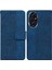 Onur Için Flip Case 200 5g Kickstand Özelliği Geometrik Kabartmalı Flip Folio (Yurt Dışından) 1