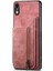 IPhone Xr Için Kılıf Standı Fonksiyonu Katlanabilir Arka Kapak Vintage Fermuar Cüzdan (Yurt Dışından) 2