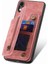 IPhone Xr Için Kılıf Standı Fonksiyonu Katlanabilir Arka Kapak Vintage Fermuar Cüzdan (Yurt Dışından) 5