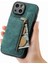 IPhone 15 Için Kılıf Artı Standı Fonksiyonu Vintage Fermuar Cüzdan Katlanabilir Geri (Yurt Dışından) 3