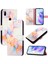 Huawei P Akıllı Z Pu Deri Cüzdan Mermer Desen Kickstand (Yurt Dışından) 5