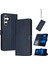 Toka Pu ile Samsung Galaxy M55 Kickstand Saf Renk Için Flip Case (Yurt Dışından) 1