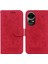 Huawei Nova 12 Kart Yuvaları Için Kılıf Kickstand Kabartma Gül Çiçekler Cüzdan Pu (Yurt Dışından) 1