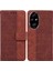 Onur Için Flip Case 200 Pro 5g Flip Folio Cüzdan Kapak Geometrik Kabartmalı (Yurt Dışından) 1