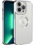 Apple iPhone 11 Pro Max Uyumlu Kılıf Kamera Korumalı Logo Gösteren Zore Omega Kapak, Gümüş 1