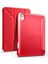 Apple iPad Mini 2021 (6.nesil) Uyumlu Kılıf Zore Tri Folding Kalem Bölmeli Standlı Kılıf, Kırmızı 1