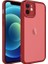 Apple iPhone 11 Uyumlu Kılıf Kamera Korumalı Transparan Post Kapak, Kırmızı 1