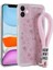 Apple iPhone 11 Uyumlu Kılıf Desenli El Askılı Ipli Astana Silikon Kapak, Çilek 1
