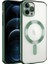 Apple iPhone 12 Pro Max Uyumlu Kılıf Kamera Korumalı Magsafe Wireless Şarj Özellikli Zore Demre Kapak, Koyu Yeşil 1