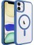 Apple iPhone 11 Uyumlu Kılıf Wireless Şarj Özellikli Zore Krom Magsafe Silikon Kapak, Lavendery Gray 1