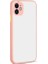 Apple iPhone 12 Mini Uyumlu Kılıf Zore Hux Kapak, Pembe 1