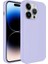 Apple iPhone 12 Pro Max Uyumlu Kılıf Magsafe Wireless Şarj Özellikli Pastel Renk Silikon Zore Plas Kapak, Lila 1