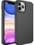 Apple iPhone 12 Pro Max Uyumlu Kılıf Metal Çerçeve ve Buton Tasarımlı Silikon Zore Luna Kapak, Siyah 1